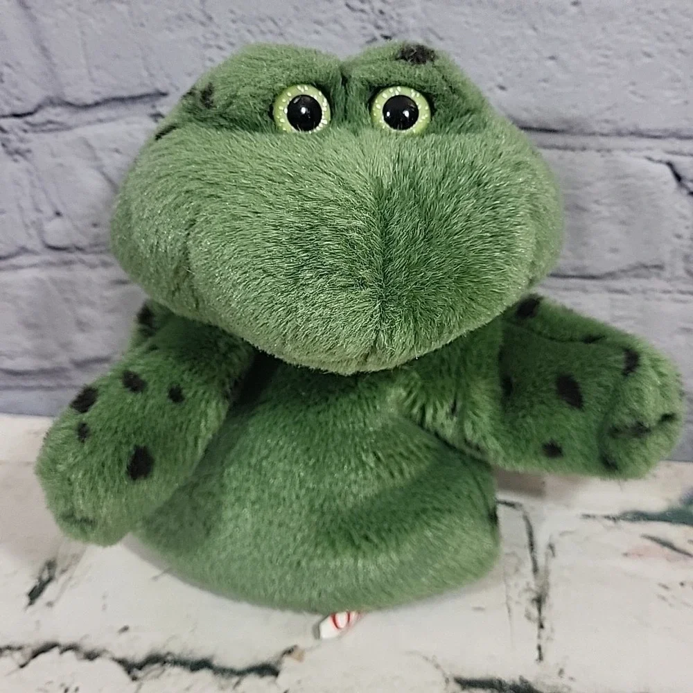 Plush Hand Puppets Lot‎ Of 5 Penguin Elephant Frog Dino Rhino Storytelling Toys